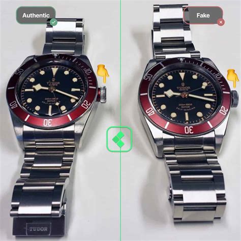 tudor black bay 58 fake vs real|how to spot a fake tudor.